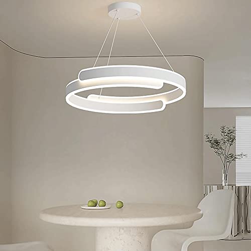 Lustre LED rond blanc pour en finir avec les pièces sombres et mal éclairées