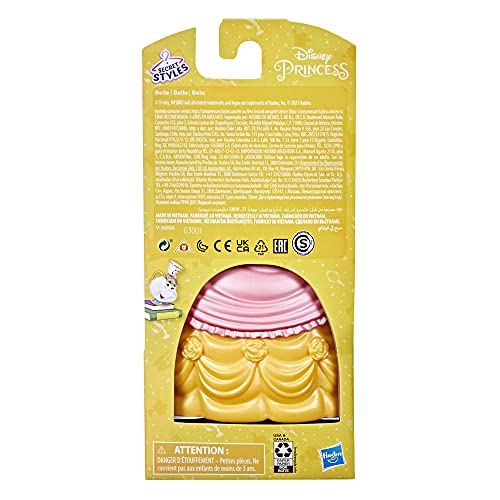 Disney Princess F1519 Secret Styles Fashion Surprise Belle, Mini Doll Playset thumb #4