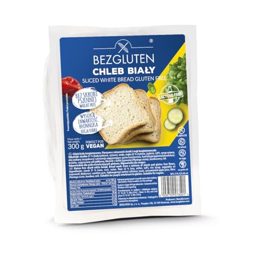 Glutenfreies Weißbrot 300g – vegan, laktosefrei, eifrei, ohne Palmöl, ohne Weizenstärke- Bezgluten