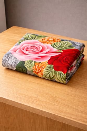 Image of DECORUM Glace Cotton Single Bedsheet with 1 Pillow Cover | Soft, Durable, Lightweight & Skin-Friendly Fabric| Suitable for Single /Diwan Bed Size
