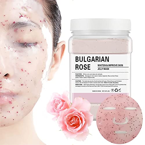 ROSE – Jelly Peel Off Face Mask, Hydro Jelly Mask For Face, Underarms, Bikini – Multiple Flavors – 23oz (Rose) Hydrafacial, mascarillas para la cara facial