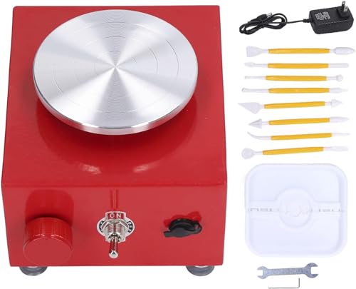 Mini rueda de cerámica eléctrica CUSMA de arcilla para regalo de niños y adultos 8
