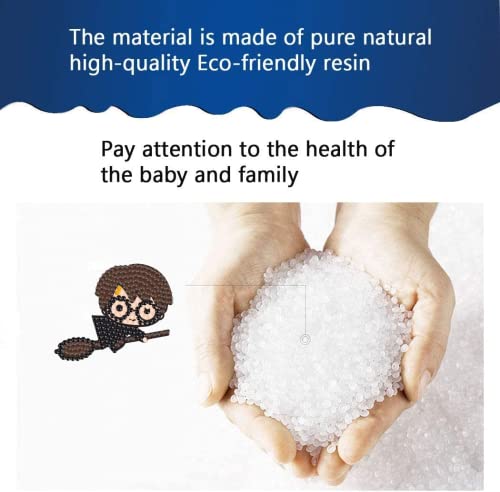 Hitomosu 5D Diamond Painting Stickers Kits,9Pc Cartoon Anime Theme Diamond Stickers Paint By Numbers Kit, Boys And Girls Diy Magical Wizard Cartoon Theme Stickers #TOP4