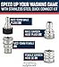 McKillans® M22-15mm Pressure Washer Quick Connect Kit, M22-15mm to 3/8