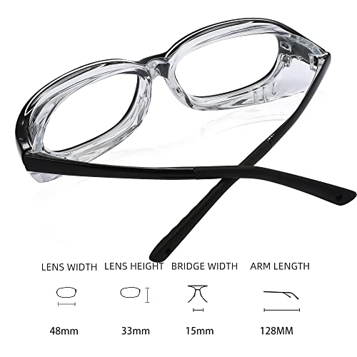 Image of Moisture Chamber Anti-Pollen Glasses, Blue Light Blocking, Aviod Allergens, Dry Eyes Relief, UV Protection, Computer Reading /Gaming /TV /Phones Glasses for Men /Women, Median Size(Black)