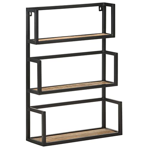 Étagère murale bois de manguier 60 cm pour optimiser les petits espaces vides