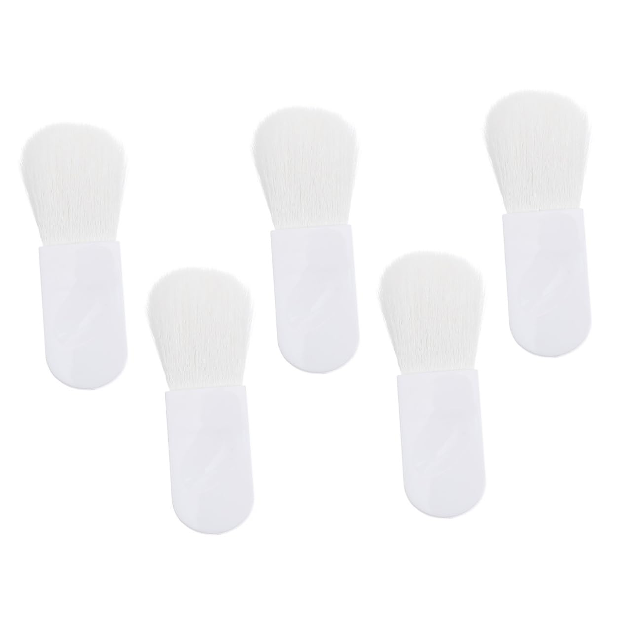 BESTYASH 5pcs Mini Blush Brush Set Portable Soft Bristle Makeup Tool for Women Comfortable Grip Sturdy Great for Travel Learning