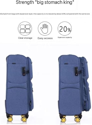 Carry-on Suitcase Luggage Expandable Rolling Upright Luggage, 2-Piece Set,Spinner Wheels, Lock for Travel Carry-on Suitcases Carry On Luggages, 28in, Orange (Orange 20in)3