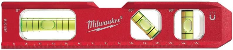 Milwaukee 4932459097 Billet Torpedo Level, Red/Black