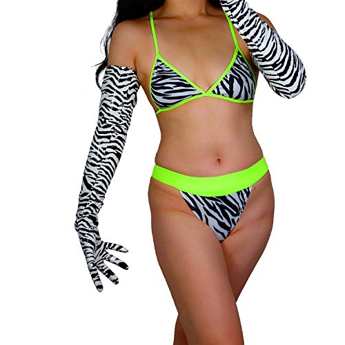 DooWay Women Fashion Extra Long Leather Gloves Animal Prints Smooth Look Faux Patent PU 28