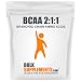 BCAA Branched Chain Essential Amino Acids Powder by Bulksupplements (300 Gel Caps) | 100% Pure 2:1:1 Instantized Formula | Pre/Post Workout Bodybuilding Supplement | Boost Muscle Growth
