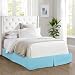 Elegant Comfort 1500 Thread Count Wrinkle & Fade Resistant Egyptian Quality Bed Skirt / Dust Ruffle - Pleated Tailored 14inch Drop, Queen, Aqua