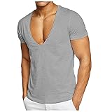 Las camisetas para hombre están hechas de tela transpirable, que absorbe el sudor y se seca rápidamente, mantiene lejos de la sensación de humedad y ayuda a regular la temperatura corporal durante el ejercicio