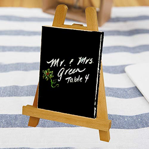 Amosfun Mini carrinho de madeira para exibição de madeira de cavalete pequeno artista de madeira nat