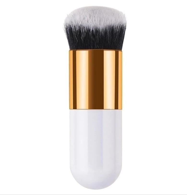 Foundation Makeup Brush | Makeup Brush Flawless Application for Liquid, Cream, and Powder Makeup Blending All-in-One Foundation Brush – Perfect for Liquid, Cream & Powder Makeup – Travel-Size, Soft Bristles for Smooth Coverage (Multicolor, 1, count)