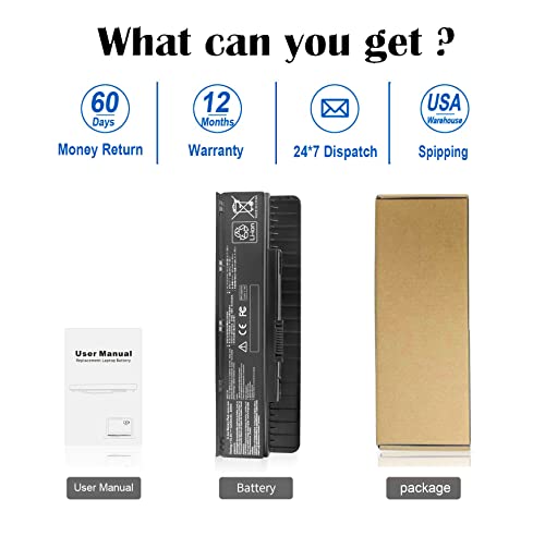 Dmkaollk A32N1405 A32Li9H Laptop Battery For Asus Gl551 Gl551J Gl551Jw Gl551Jw-Ds71 Gl551Jw-Ds74 Gl551J-Eh74 G551 G551J G551Jm Gl771J G771 G771J G771Jw N551J N751-12 Month Warranty #TOP5