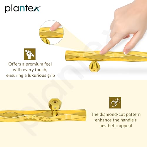 Image of Plantex Door Handle /200mm Main Door Handle for Wooden Door /Pull-Push Handle for Main Door /Door Accessories - Pack of 1 (611, PVD Gold)