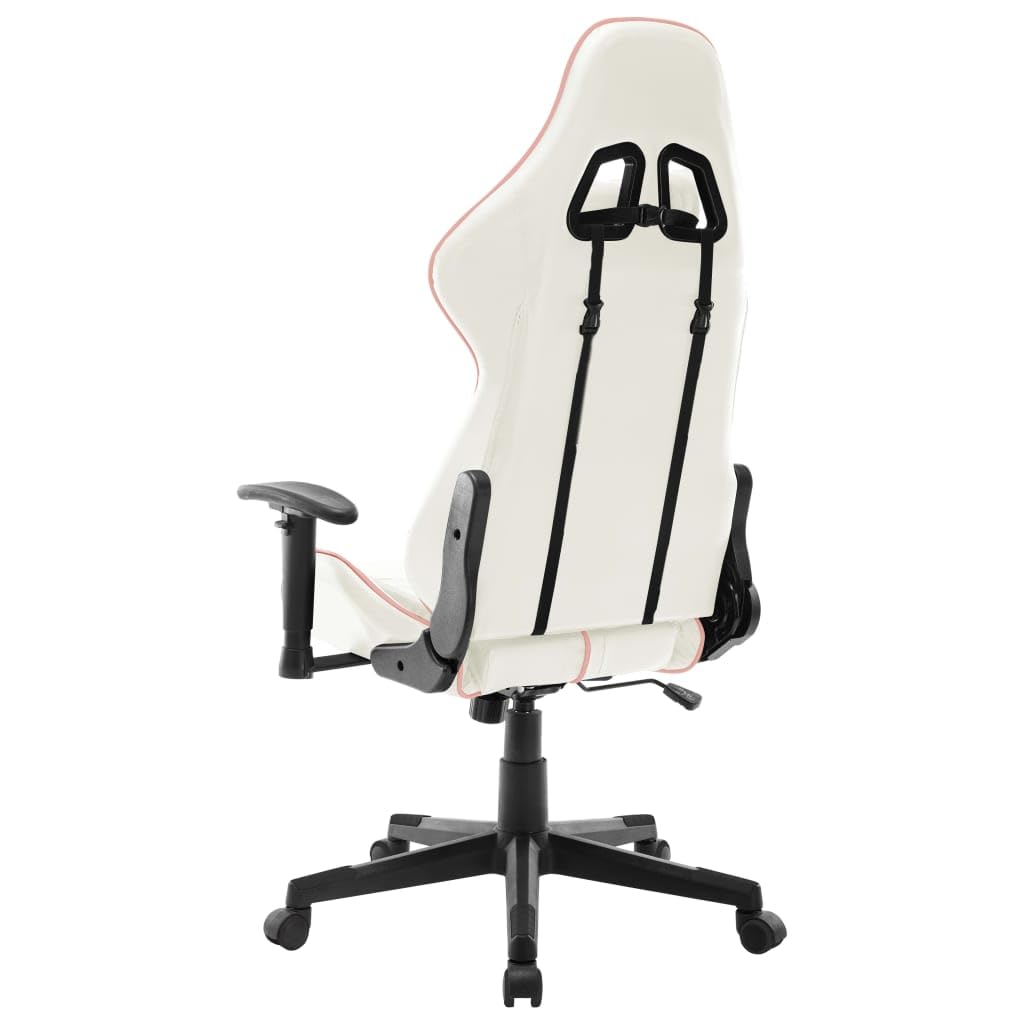 Silla de gaming, piel sintética, altura ajustable, ergonómica, con reposabrazos, apoyacabezas, soporte lumbar, función basculante para estudio y habitación juvenil