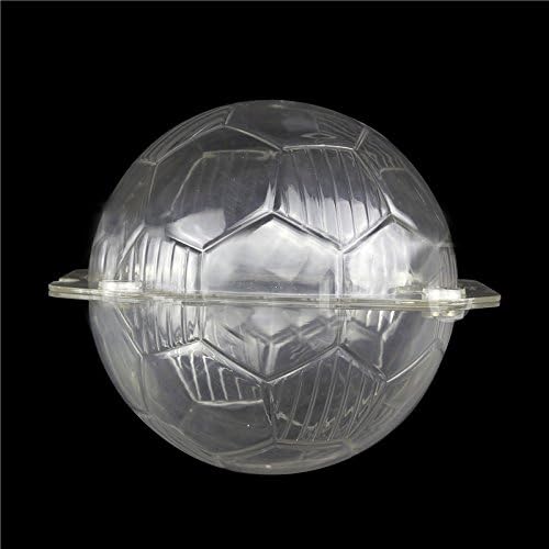 Miniatura 5 de 3d forma de fútbol, plástico policarbonato PC plástico Candy molde Chocolate de hielo molde de gelatina