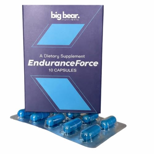 Big Bear. Nutrients Physical Support Testosterone Booster Extra Strength Formula to Support Energy Strength Stamina Blood Flow & Daily Performance 10 Capsules