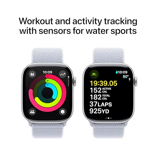 image for Apple Watch Series 10 [GPS 46mm case] Smartwatch with Silver Aluminum 