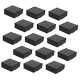 NOLITOY 15 Stück Teiliges Schwarzes Papier Versandbox Stabile Faltbare Pappkartons ohne Kleber Vielseitige Postverpackung für Schmuck Kleine Pakete Platzsparend und Praktisch