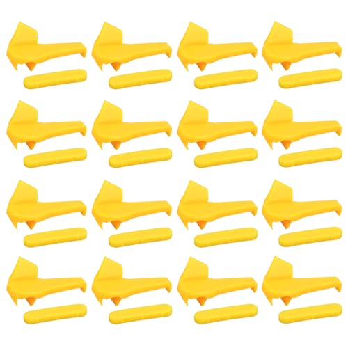 16 Sets Tire Machine Rim Protectors Tire Machine Changer Head Plastic Inserts Wheel Side Guard for Mounting & Demounting Tyre Repair Parts Accessories