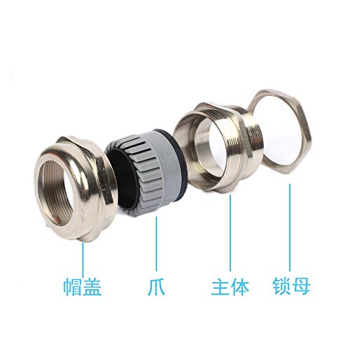 Wire & Cable Connectors 10Pcs Strain Relief Fixing Gland Connector PG25 for 16-21mm Dia Cable Wire