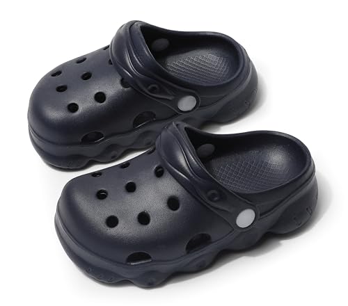 Image of INMINPIN Kids Cute Clogs Cartoon Garden Shoes Boys Girls Slides Slippers Indoor Outdoor Children Water Shower Beach Pool Sandals
