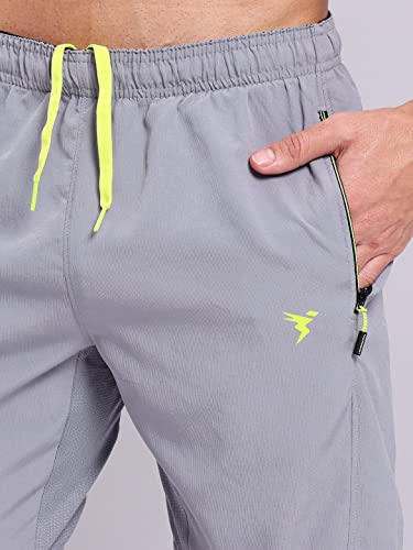 Image of TECHNOSPORT Men Solid Slim Fit Sports Shorts Techno LITE UPF50+ Polyester Mid Rise Drawstring Shorts Pant for Men Gym Workout Running Cricket Casual Quick Dry
