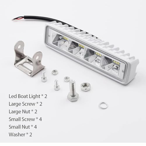 Bombilla LED y barra de luz trabajo 72W para camión, tractor y SUV 6