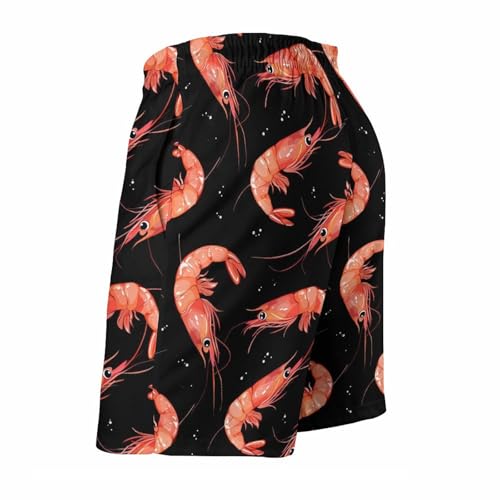Cartoon Shrimp Men's Swim Trunks Breathable Bathing Suit Swimming Board Shorts Hawaiian Beach Swimwear3