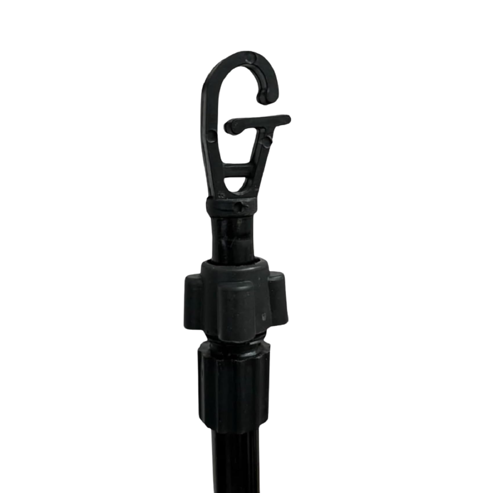 Pricekingx Black Washing Line Prop 2.4M- Metal Heavy Duty Telescopic Pole Clotheslines- Home Garden Laundry Support Pole- Airer Extendable- (, 1X Prop 2.4M)