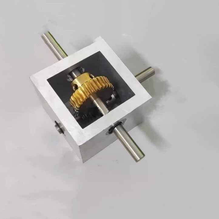 Mechanical Steering 1pc Right Angle Worm Gear Reversing Gearbox Commutator 1:30 Transmission 90 Degree Reducer Steering Gearbox 8mm Shaft Direction Transmission