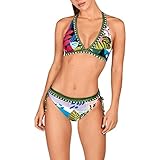  DOLORES CORTES Bikini de Mujer Cuello Halter 2672-5 B - Verde, 46/L