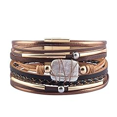 Leather Cuff Bracelet-Brown
