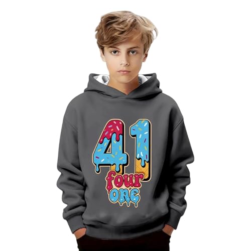 Generisch Sudadera con capucha para niños, informal, Harajuku de manga larga, Y2K, hip hop, sudadera de manga larga, suéter para niños y niñas, para deportes al aire libre, chaqueta de entretiempo