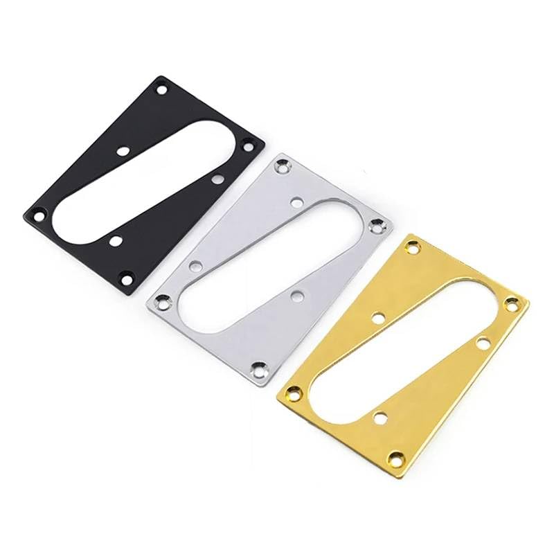 Guitar Bridge Pickup Ring Mounting Frame Fit Telecaster Tele Guitars - Metal Materiel with Mounting Screws (Black)