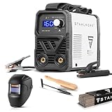 STAHLWERK Elektroden-Schweißgerät ARC 160 MD – Vollausstattung – MMA (E-Hand) bis 160 A, flexibel einsetzbar ohne Gas, kompakt & leicht, DC WIG erweiterbar, Hotstart, Anti-Stick, Smartkühlung