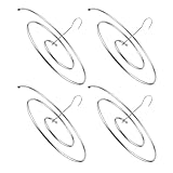 AKOOSY 4 Stück Teiliges Edelstahl Spiral-wäschetrockner- Platzsparender Dreh-bettdeckenhalter für Bettlaken Tagesdecken Sofabezüge Vielseitiger Trockenständer für Balkon & Wäschebereich