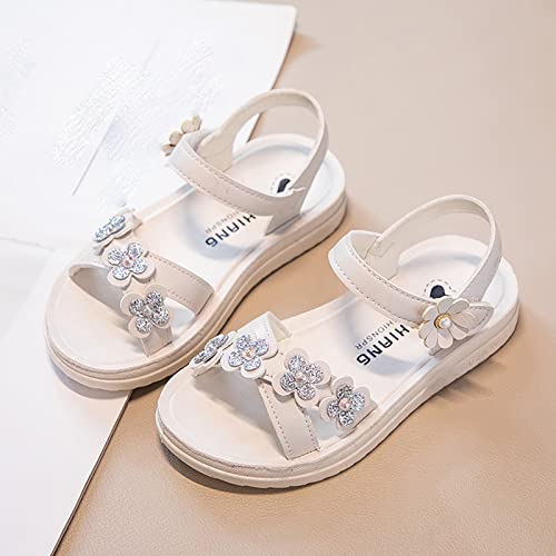 Girls Sandals Children Shoes Summer Flower Sandals Fashion Little Girls Soft Sole Princess Baby Girl Tie up3