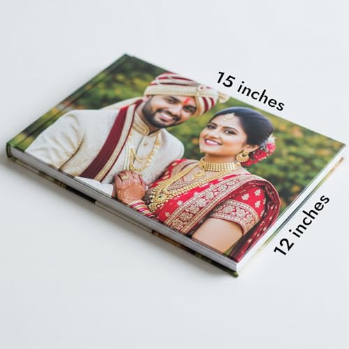 Image of Customized Photo Album (15x12 Inches | Landscape) - 24 Pages - Hard Cover Photobook - Gift for your loved ones