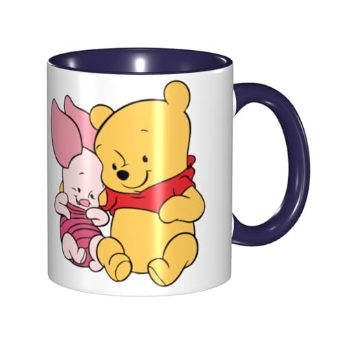 くまのプーさん ピグレット マグカップ 330ml ティーカップ コーヒーカップ カップ セラミック Mug Cup 軽量 直接ドリップ おしゃれ かわいい 電子レンジ対応 グッズ オフィス 家用 プレゼント