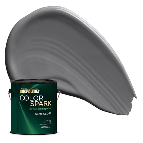 Image of Rust-Oleum Color Spark Interior Paint and Primer in One, Semi-Gloss, Mineral, 1 Gallon