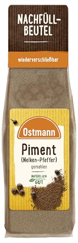 Ostmann Gewürze - Piment gemahlen | Zum Würzen von Saucen und Wildgerichten | Zum Nachfüllen der Streudose | Wiederverschließbare Verpackung | 40 g im Beutel