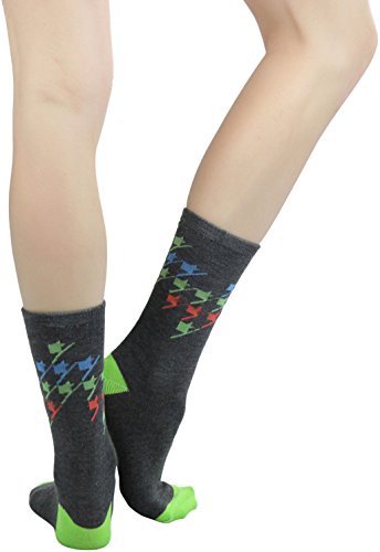 Image of ToBeInStyle Women's Pack of 6 or 12 Fashion Printed Crew Socks