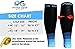 Physix Gear Calf Compression Sleeves for Women and Men - Calf Compression Sleeve for Running, Provides Calf Support and Shin Splints comfort, Compression Sleeves Calf for Enhanced, Black/Blue, S/M