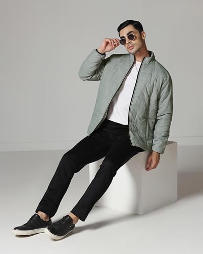 Image of TAGAS JACKET|mans Winter Puffer Jacket| Men's Solid Black Quilted Puffer Jackets | Lightweight Warm Winter Wear | Full Sleeve Front Zip Closure | Casual Outdoor Travel Jacket for Men