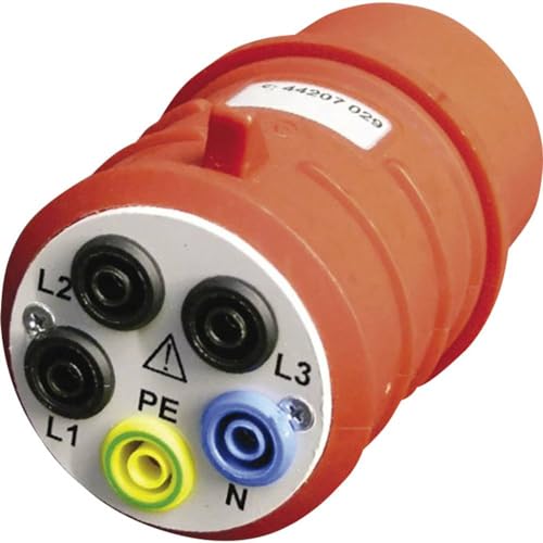 Adaptateur CEE 32A DAA-32 Beha-Amprobe pour test sécurisé 5 pôles sur fiches 4mm