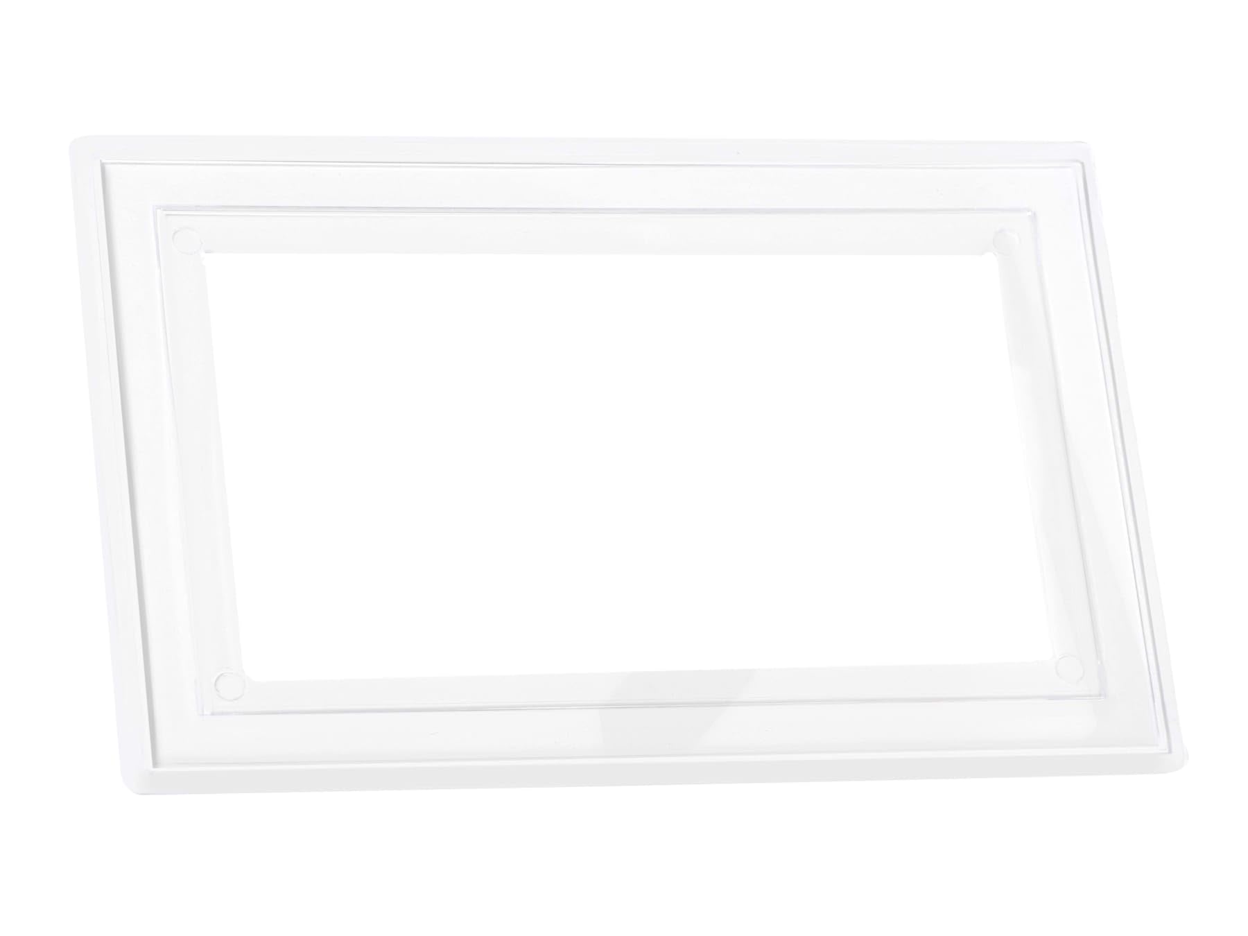 2 x Double light switch finger plates. Clear Plastic.